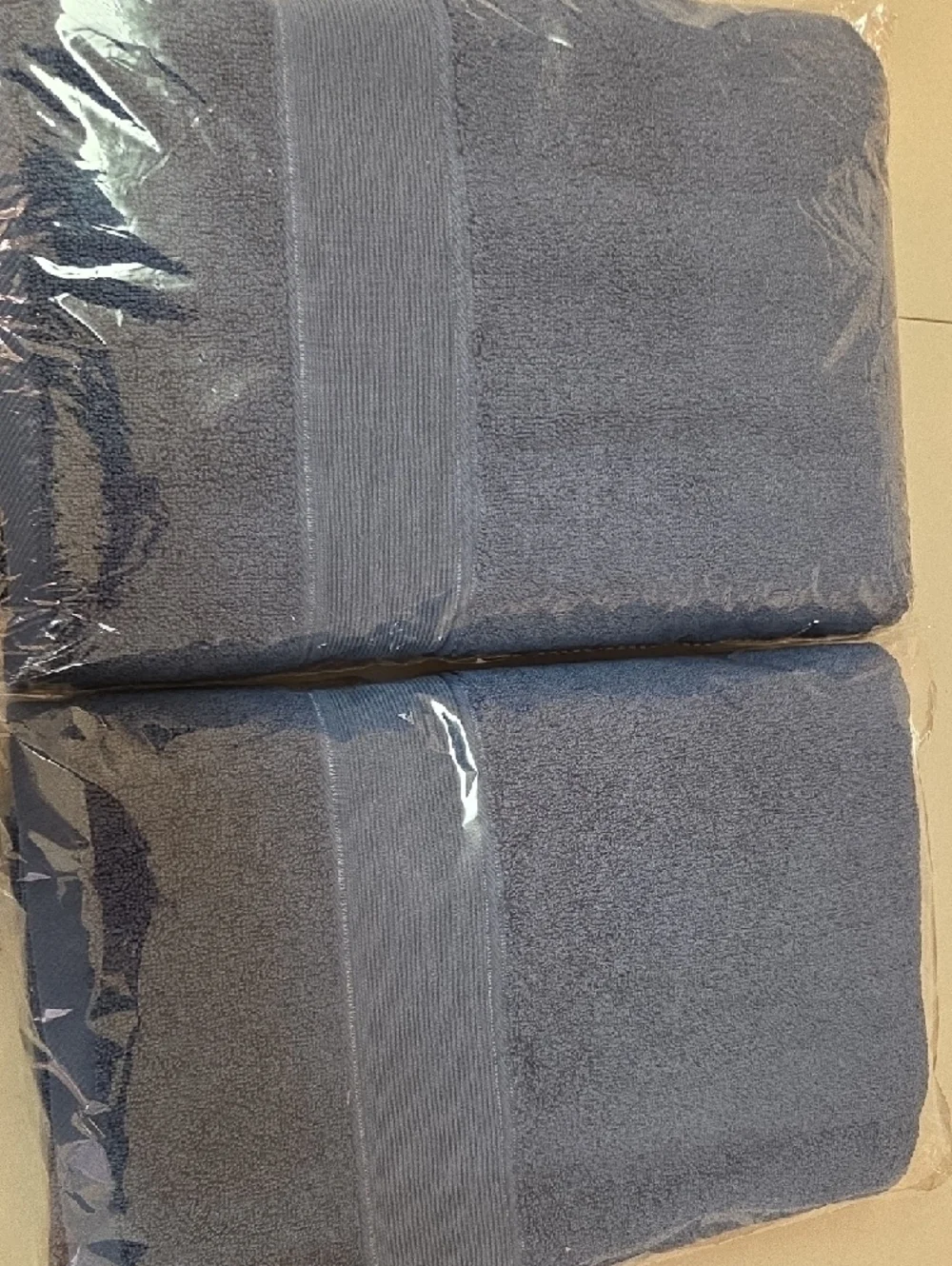Plush Blue Bath Towel - Deep Blue